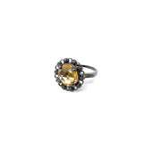 Filary Ring in Black with Citrine