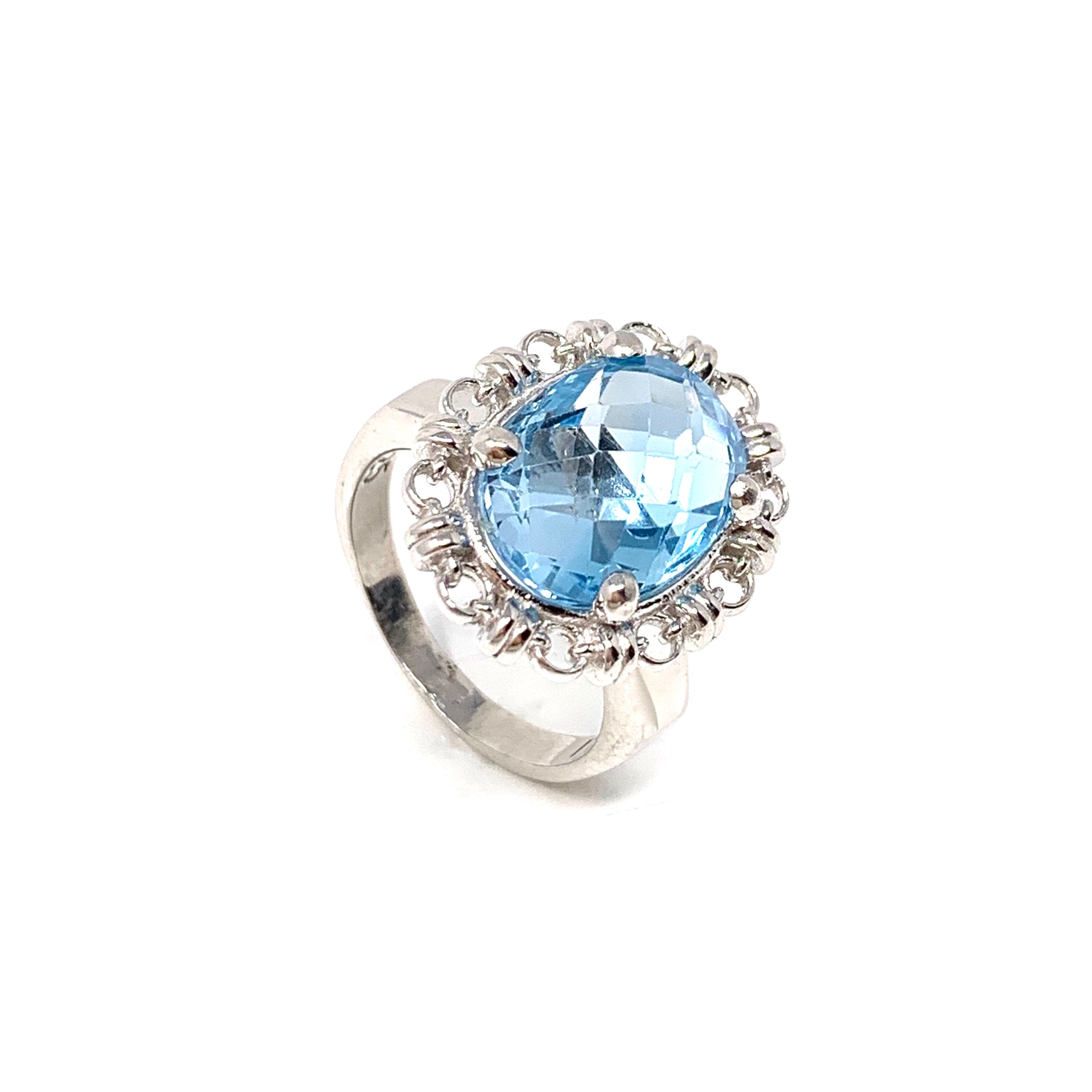 Aperitivo Ring in Silver with Blue Topaz