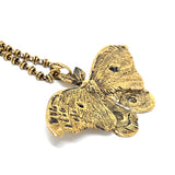 Night Butterfly Pendant in Gold