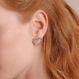 Mini Amore Stud Earrings in Silver