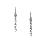 Ciambelle 3mm Earrings in Silver, Long