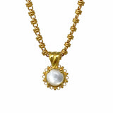 Filary Pendant in Gold with Mother of Pearl