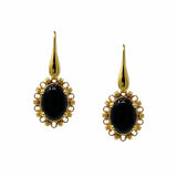 Aperitivo Earrings in Gold with Onyx