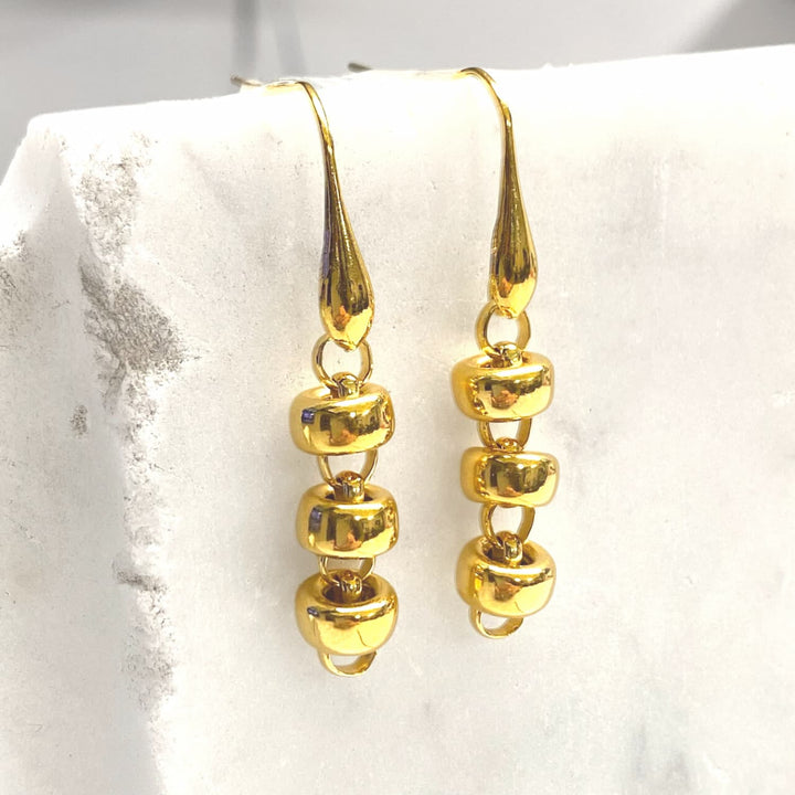 Ciambelle 10mm Earrings in Gold, Short