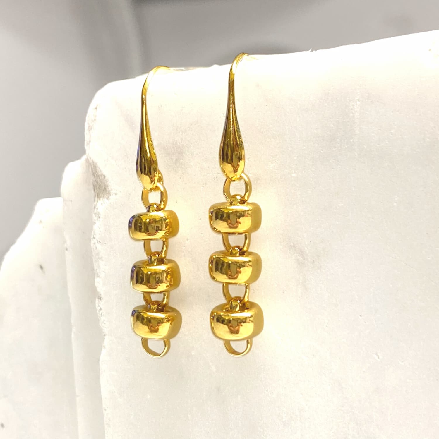 Ciambelle 10mm Earrings in Gold, Short