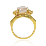 Filary Ring in Gold with Rose Quartz