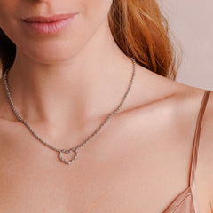 Mini Amore Necklace in Silver