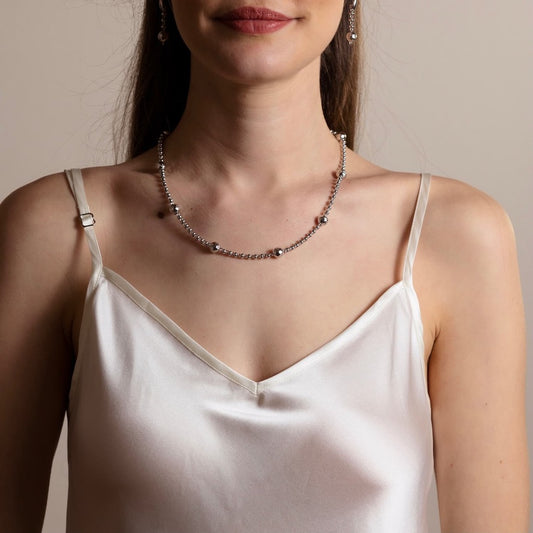 Bubbles Necklace in Silver