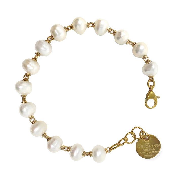 Freshwater Pearls Bracelet in Gold