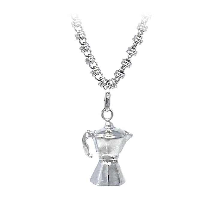 #1 Moka Maker Charm in Silver