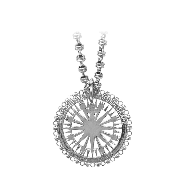 Guiding Compass Pendant in Silver