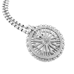 Guiding Compass Pendant in Silver