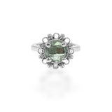 Mini Filary Ring in Silver with Prasiolite