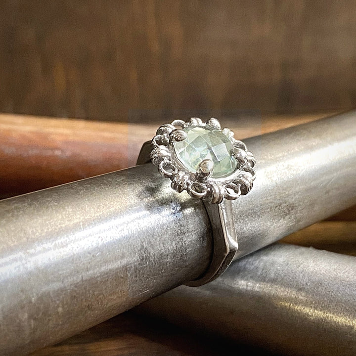 Mini Filary Ring in Silver with Prasiolite