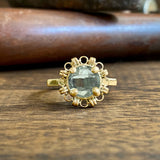 Mini Filary Ring in Gold with Prasiolite