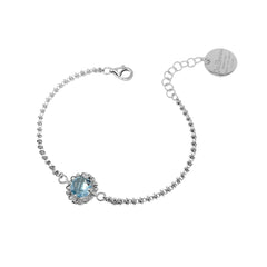 Mini Filary Bracelet in Silver with Blue Topaz