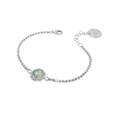 Mini Filary Bracelet in Silver with Prasiolite