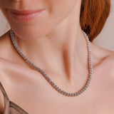 Mini Etruscan Links Necklace in Silver