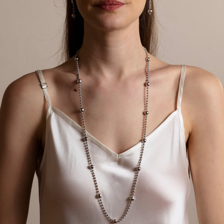 Bubbles Necklace in Silver