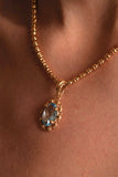 Aperitivo Pendant in Gold with Blue Topaz