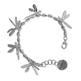 Dragonflies Bracelet in Silver with Links 5mm