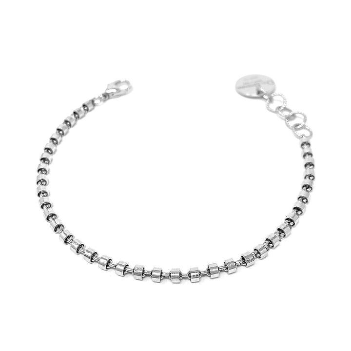 Cylinders Bracelet in Silver