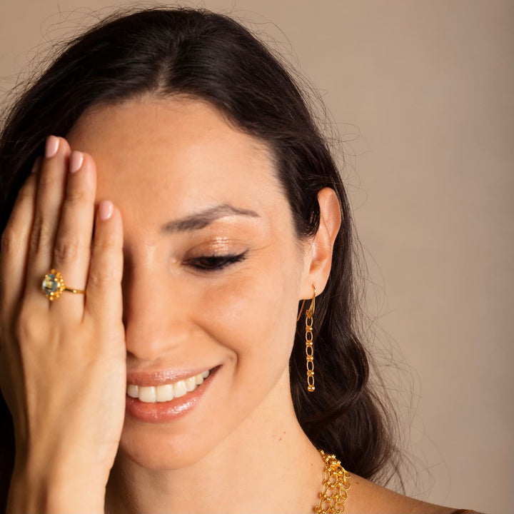 Ponte Vecchio Earrings in Gold