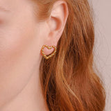 Mini Amore Stud Earrings in Gold
