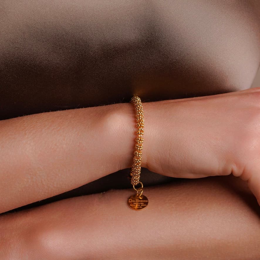Mini Etruscan Links Bracelet in Gold