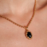 Aperitivo Pendant in Gold with Onyx