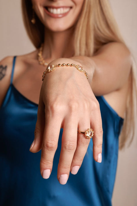 Vivaldi Summer Ring in Gold