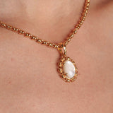 Aperitivo Pendant in Gold with Mother of Pearl