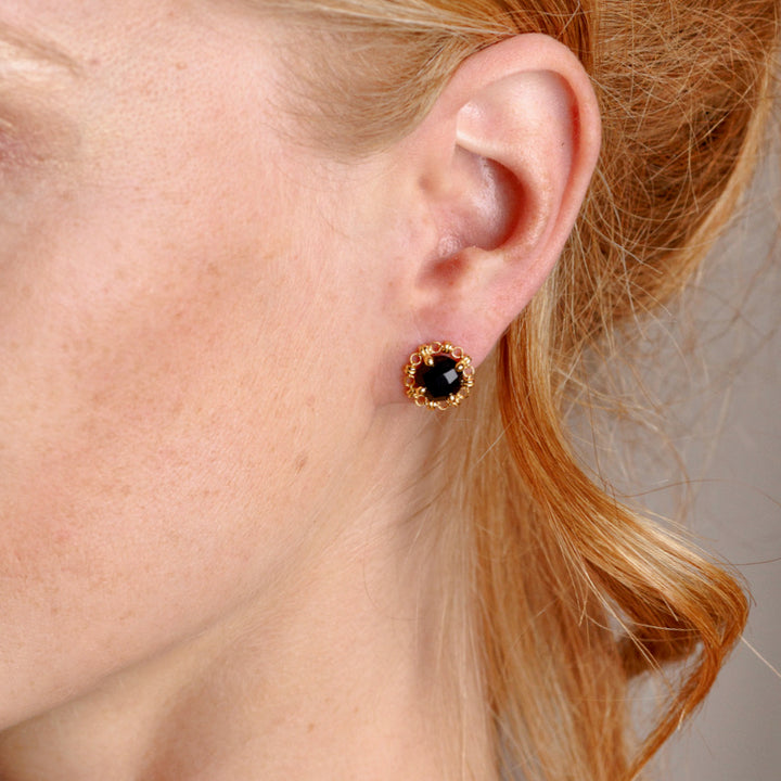 Vivaldi Autumn Stud Earrings in Gold