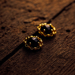 Vivaldi Autumn Stud Earrings in Gold