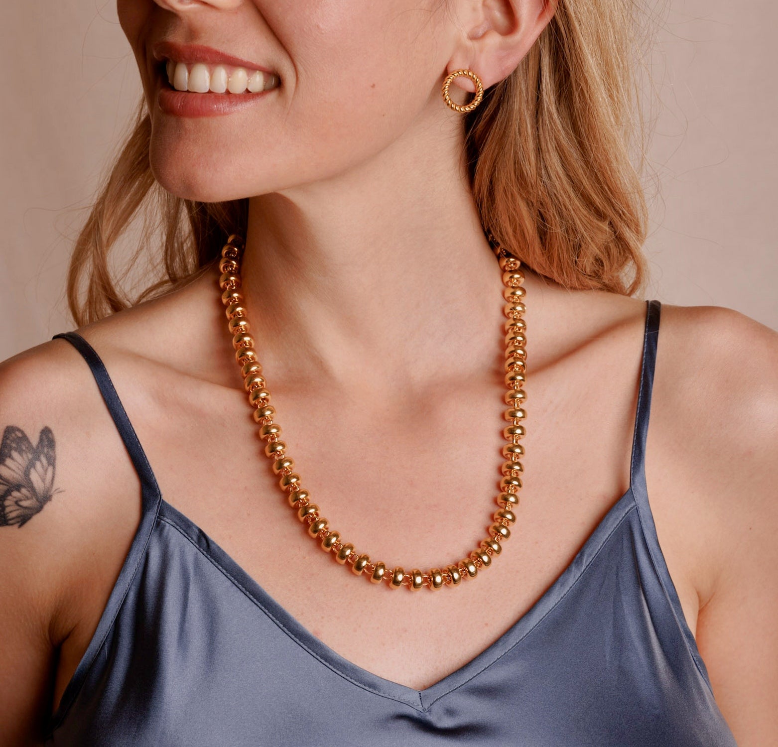 Ciambelle 10mm Necklace in Gold