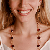 Botticelli Earrings in Gold with Garnet