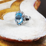 Aperitivo Ring in Silver with Blue Topaz
