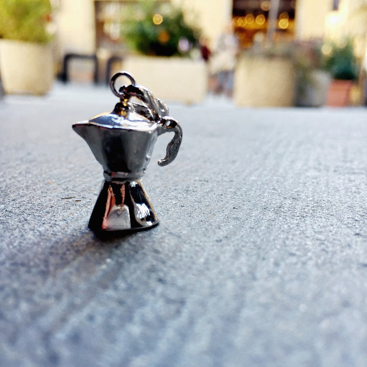 #1 Moka Maker Charm in Silver