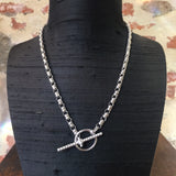Links 5mm Toggle Necklace in Silver